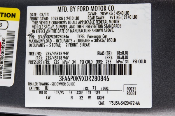 Used 2013 FORD FUSION TITANIUM TITANIUM