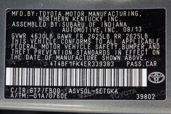 Used 2014 Toyota CAMRY XLE XLE