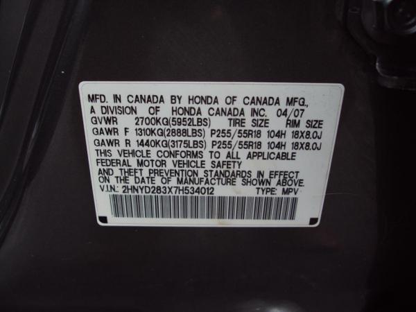 Used 2007 ACURA MDX TECH TECHNOLOGY