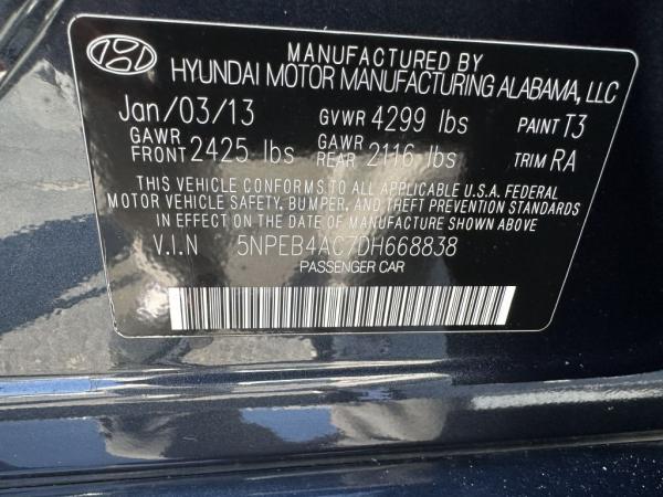 Used 2013 HYUNDAI SONATA GLS GLS