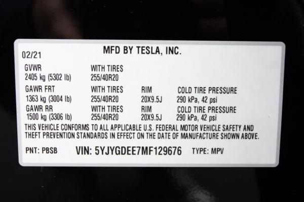 Used 2021 TESLA MODEL Y