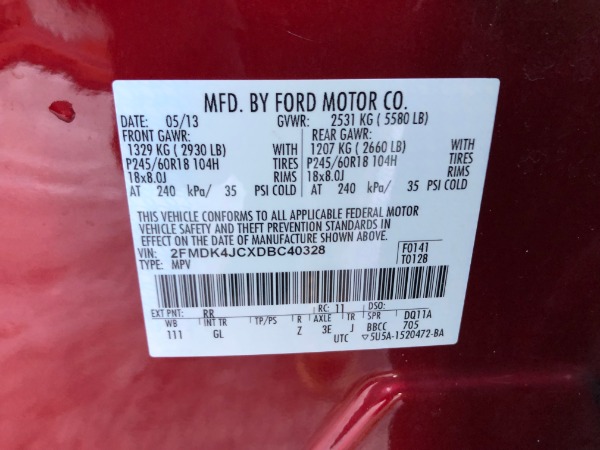 Used 2013 FORD EDGE SEL SEL